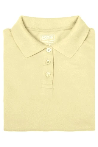 Поло Престиж женская (Modern) однотонная слоновая кость (хлопок)#2