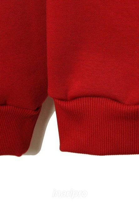 Свитшот Тревис из футера унисекс, однотонная красная#3