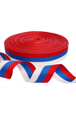 Лента триколор в рулоне 100 м шириной 3,5 см#1