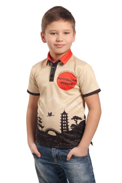 Поло Стар детская с полной запечаткой (полиэстер)#2