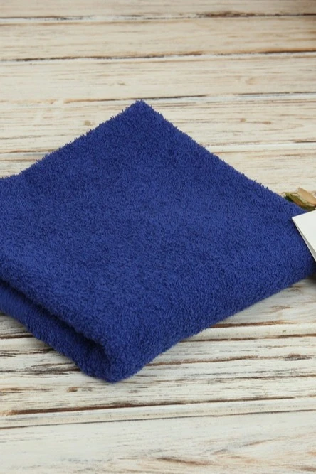 Купить полотенце махровое 50х90 см, тёмно-синее