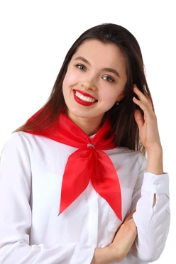 Купить косынку Лолла 60х60х90 см красную