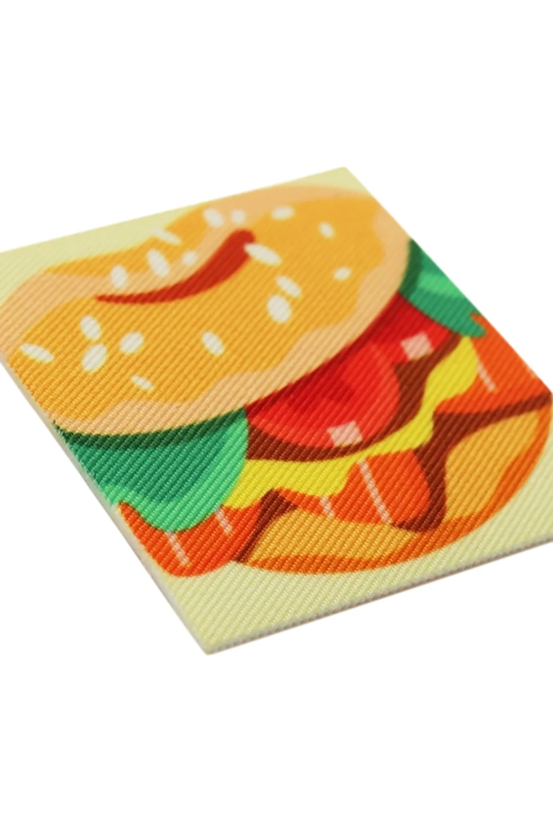 Купить наклейку-стикер Квадрат 5х5 см с печатью "Burger"