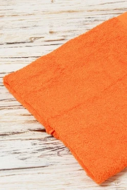 Купить полотенце махровое 70х140 см оранжевое