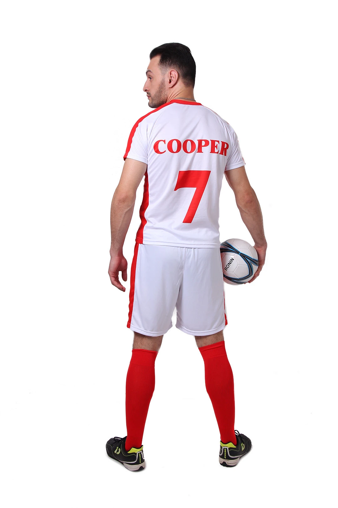 Гетры футбольные взрослые, однотонные красные#3 Гетры футбольные взрослые, однотонные красные#3