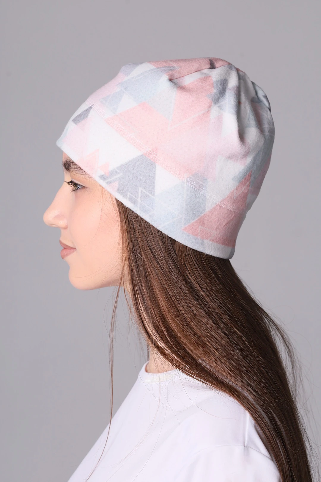 Шапка Лав флисовая однослойная взрослая, с полной запечаткой#2