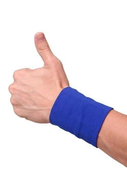 Напульсник трикотажный мужской 9х9 см, однотонный#1