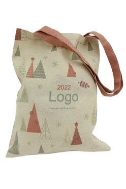 Купить сумку Эко Колор из двунитки 30х40 см, печать с двух сторон "Christmas trees"