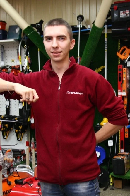 Толстовка Харисон флисовая без капюшона унисекс, однотонная "Square"#4