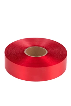 Купить ленту сaтин шириной 30 мм, однотонную красную