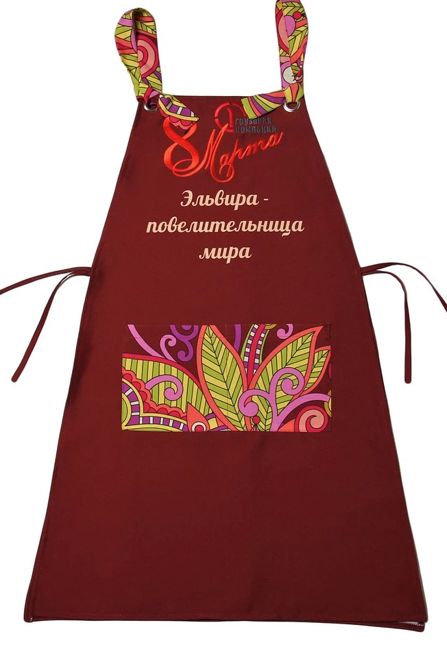 Фартук Конфетти с завязками на люверсах, с полной запечаткой#2