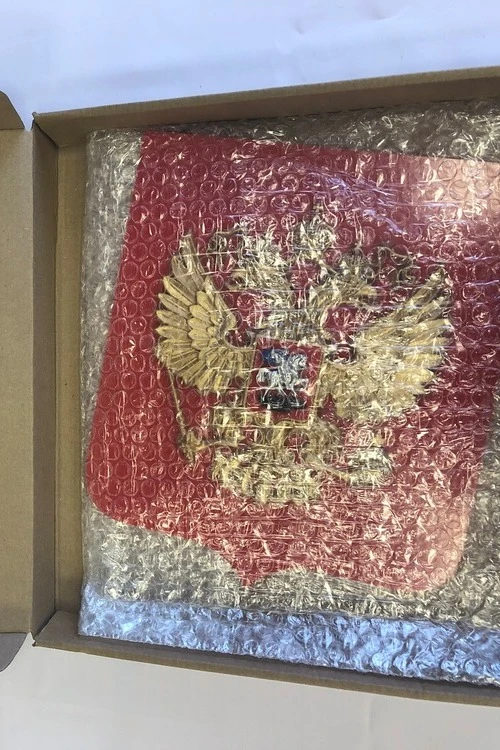 Герб РФ 22х26 см, барельеф, щит пластик, краска#5 Герб РФ 22х26 см, барельеф, щит пластик, краска#5