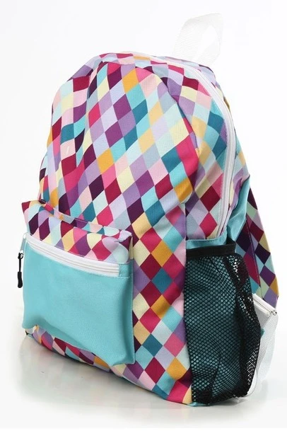 Рюкзак Кэрри мягкой формы 41х31х9,5 см, с полной запечаткой "Rhombuses"#1