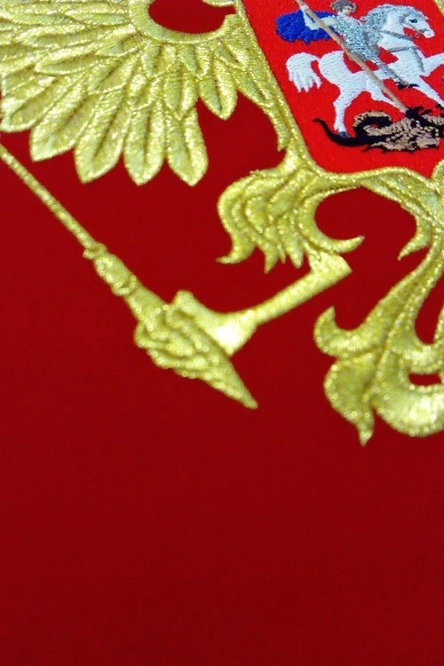 Герб РФ 35х43 см, вышитый#4