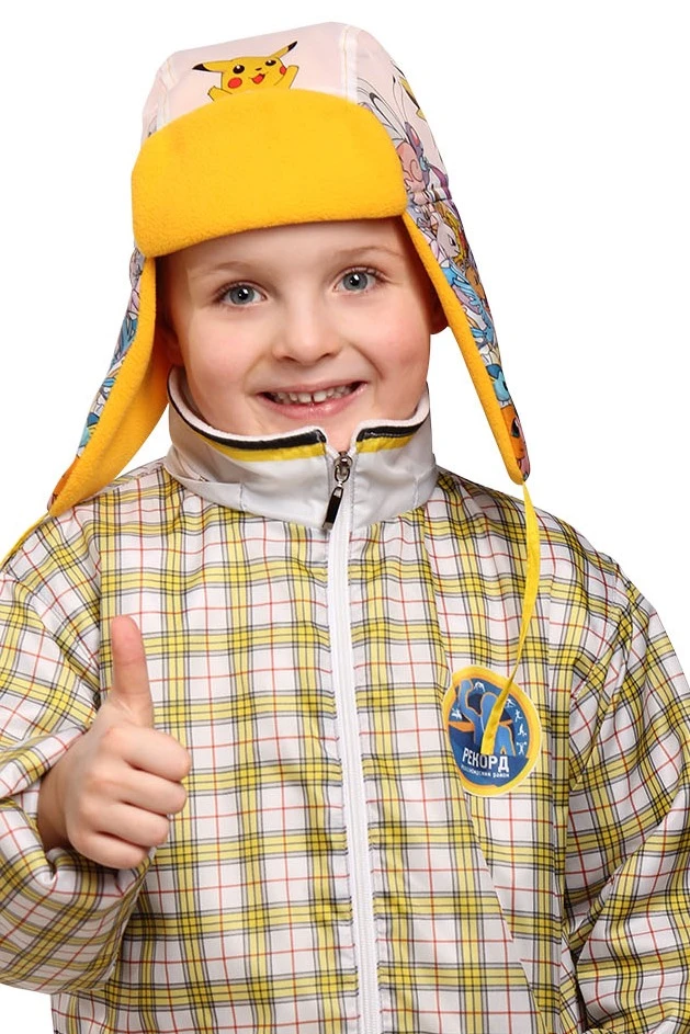 Шапка-ушанка Винтер на флисе детская, с полной запечаткой#3