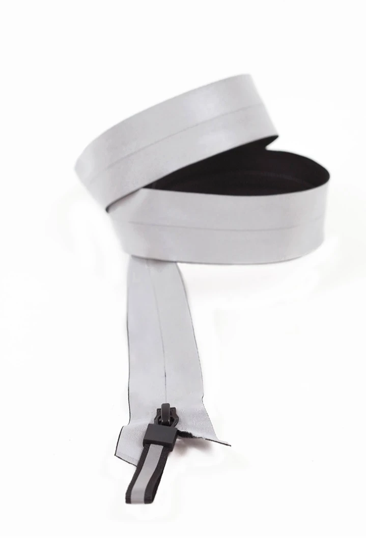 Купить молнию тип 5 водонепроницаемая разъемная светоотражающая 80 см, один бегунок