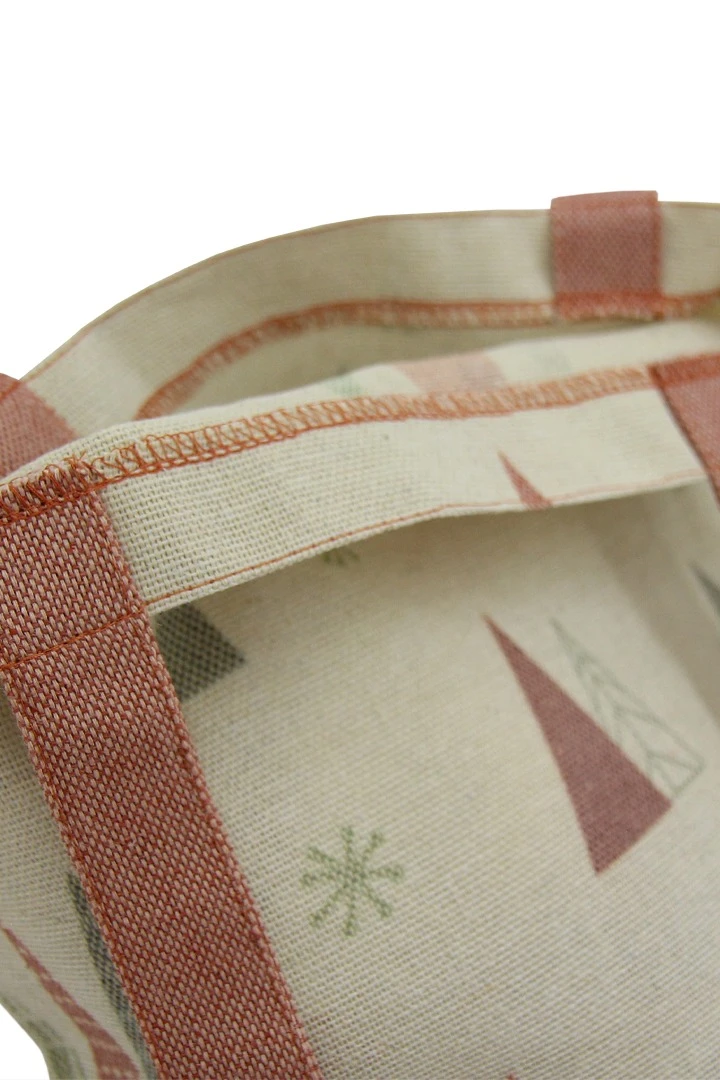 Сумка Эко Колор из двунитки 30х40 см, печать с двух сторон "Christmas trees"#1