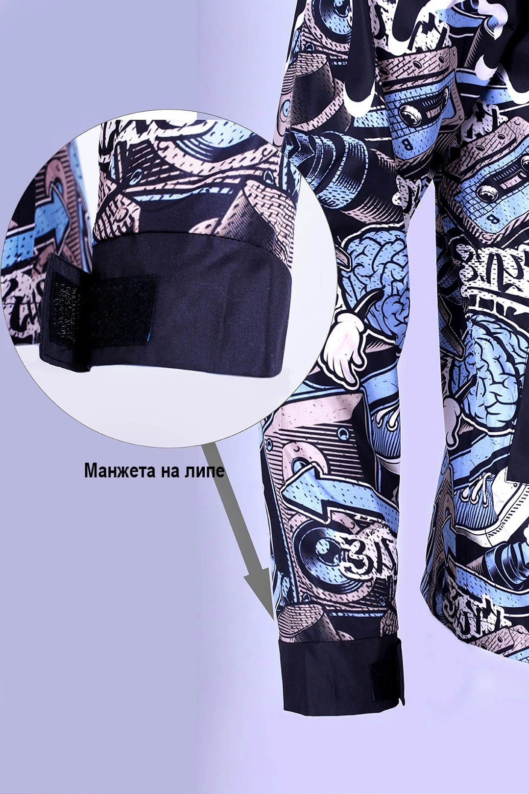 Ветровка Дилан унисекс с полной запечаткой "Voice"#3