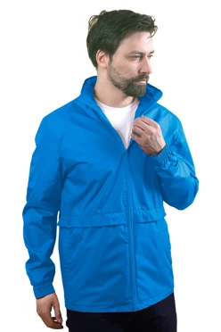 Купить ветровку Коди унисекс, однотонную голубую