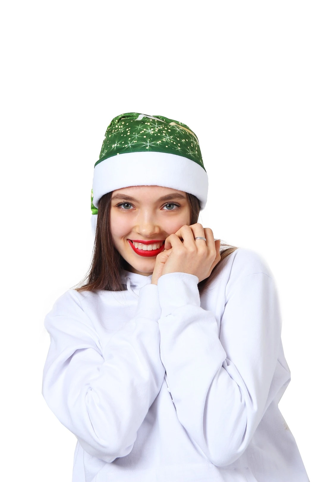 Колпак Новогодний с принтом "Christmas tree"#1