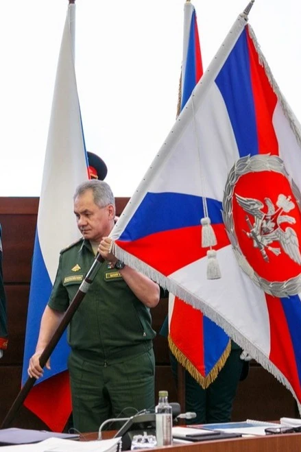 Личный штандарт Министерства обороны РФ печатный 130х130 см#4