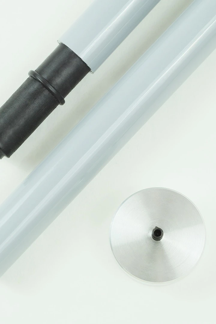 Древко металлическое серое 2,5 м,Ø 25 мм#3