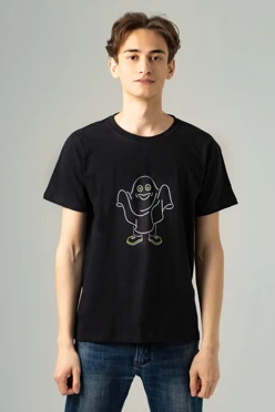 Купить футболку Мэдисон унисекс, однотонную "Приведение"