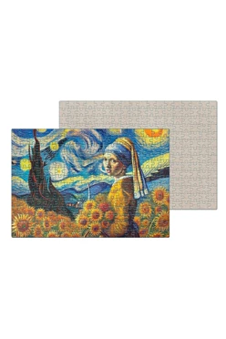 Купить пазл картонный А3 с принтом "Sunflowers" Купить пазл картонный А3 с принтом "Sunflowers"