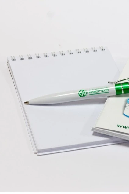 Купить блокнот фирменный на пружине формат А6 (листы без печати)