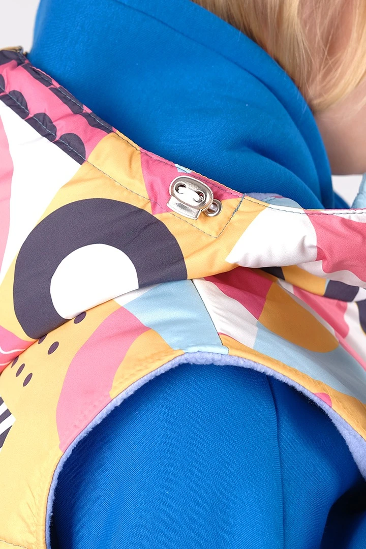 Жилет Диего на синтепоне с капюшоном унисекс, с полной запечаткой "Team"#3