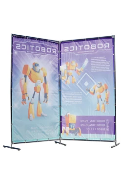 Рекламная ширма на две секции 1,2х2 м с полной запечаткой#1 Рекламная ширма на две секции 1,2х2 м с полной запечаткой#1