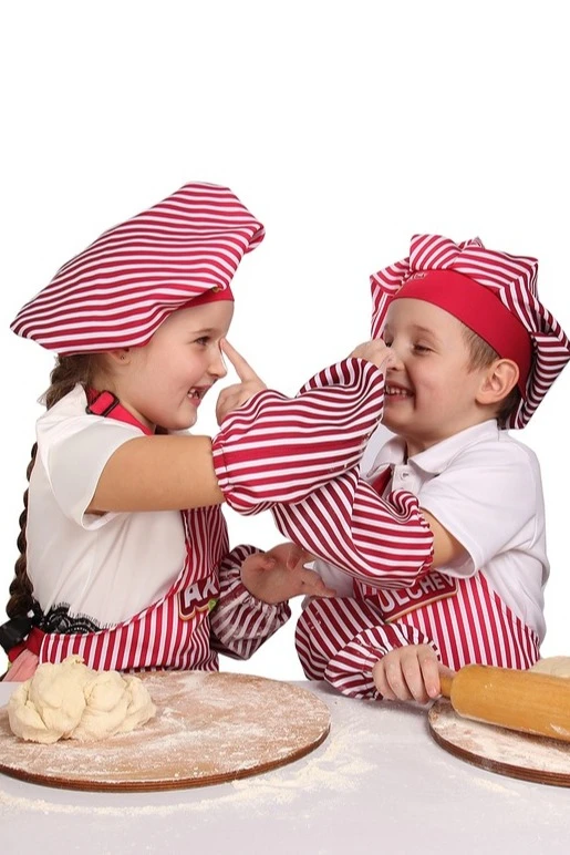 Купить колпак Ваниль поварской детский с полной запечаткой