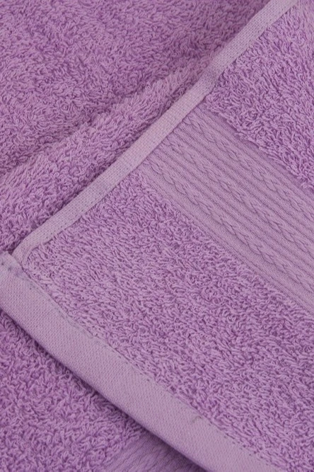 Полотенце махровое 50х90 см (Ituma), однотонное сиреневое#2