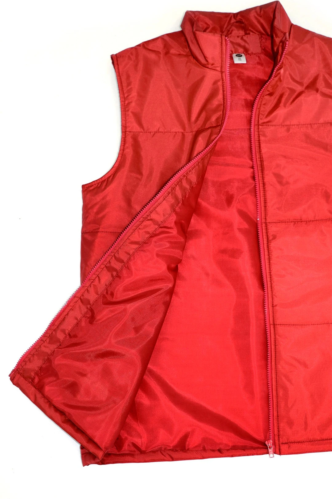 Жилет Оливер унисекс, однотонный красный#5