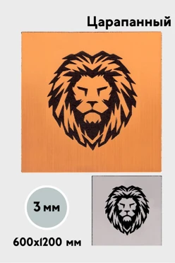 Купить пластик двухслойный царапанный 1200х600 мм 3 мм