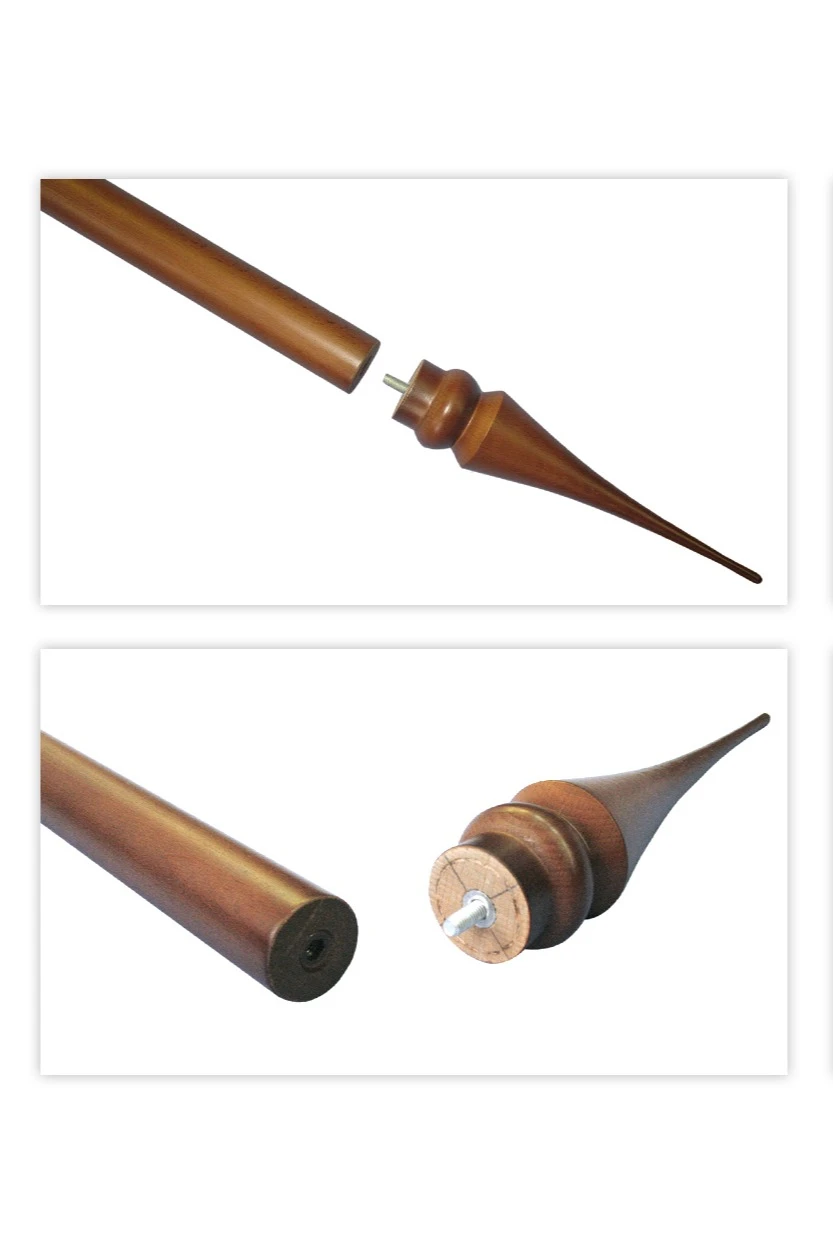 Подставка деревянная с основанием Блин (бук) 1 шток 2,5 м#3