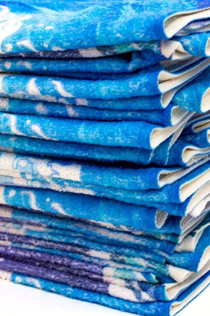 Полотенце махровое 50х90 cм печать с одной стороны "Wave"#3