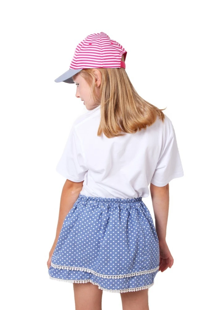 Бейсболка Стандарт детская с полной запечаткой красная полоска (полиэстер) "Beacon"#2