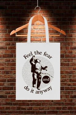 Купить сумку Румми из канваса 35х45 см, с принтом "Do it anyway" Купить сумку Румми из канваса 35х45 см, с принтом "Do it anyway"