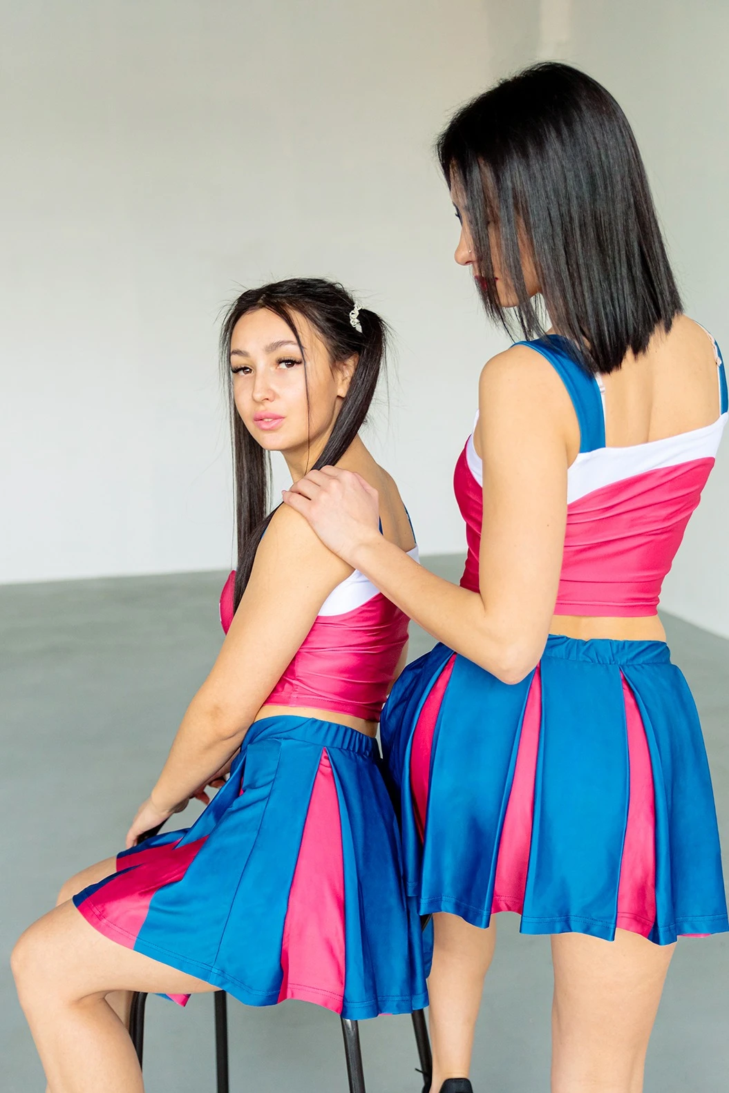 Юбка Дени с шортами женская, с полной запечаткой "Sea wave"#2