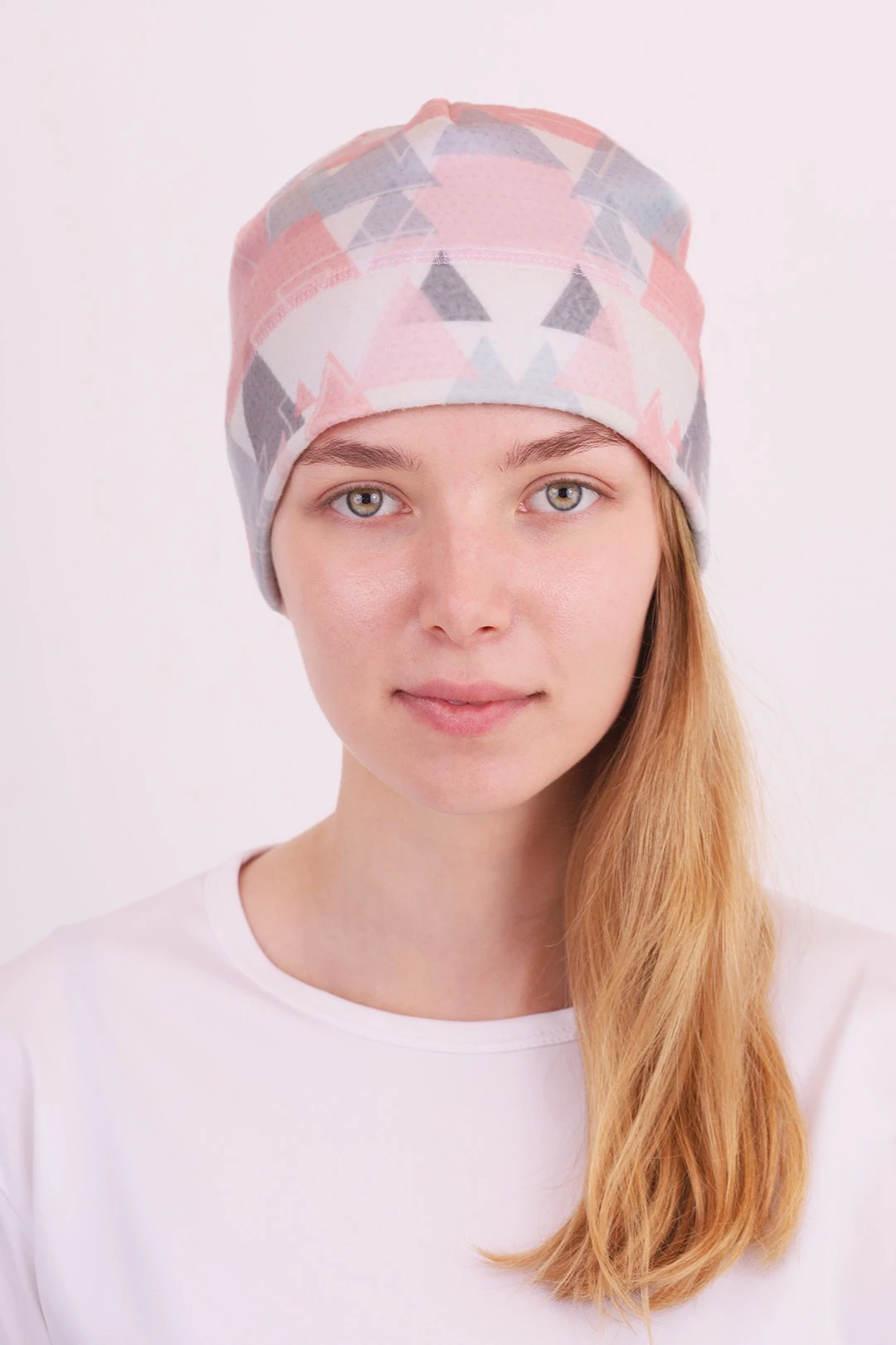 Шапка Лав флисовая однослойная взрослая, с полной запечаткой#3