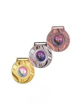 Медаль металлическая МК339 60мм с шильдом 25мм#1