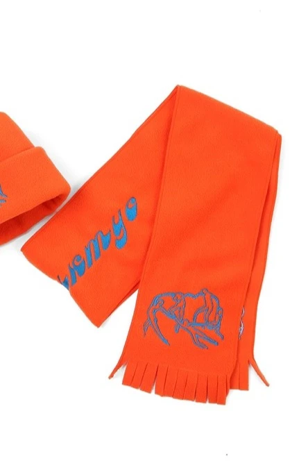 Шарф флисовый однослойный 15х150 см, однотонный "Benedictus"#8