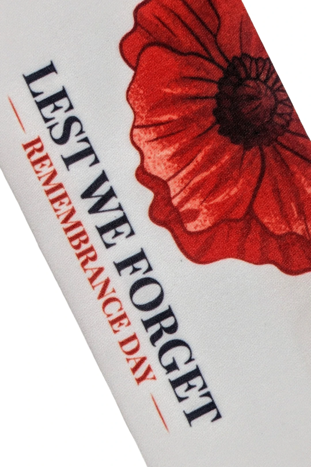 Шарф-платок Твилли двухслойный 7х130 см, с полной запечаткой "Lest we forget"#2