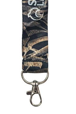 Лента для бейджа атлас ширина 2,5 см, с карабином-люкс, с печатью#2 Лента для бейджа атлас ширина 2,5 см, с карабином-люкс, с печатью#2