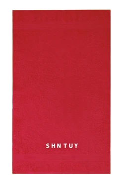 Купить полотенце махровое 50х90 см с вышивкой (Ituma), бордовое