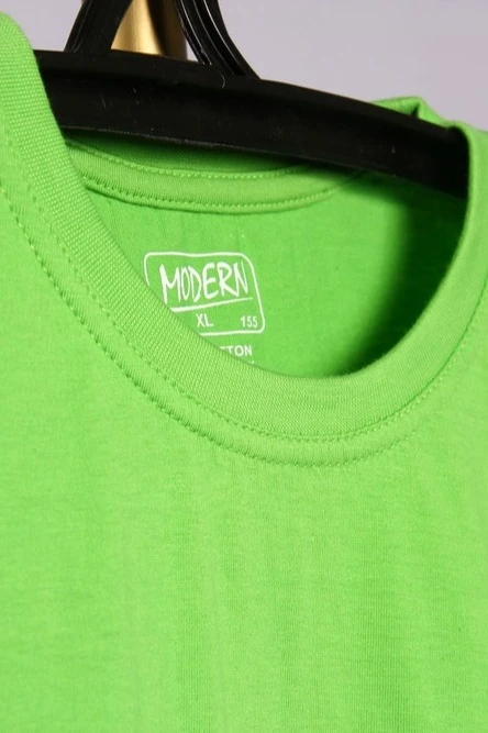 Футболка Премиум унисекс (Modern), однотонная салатовая (хлопок)#3