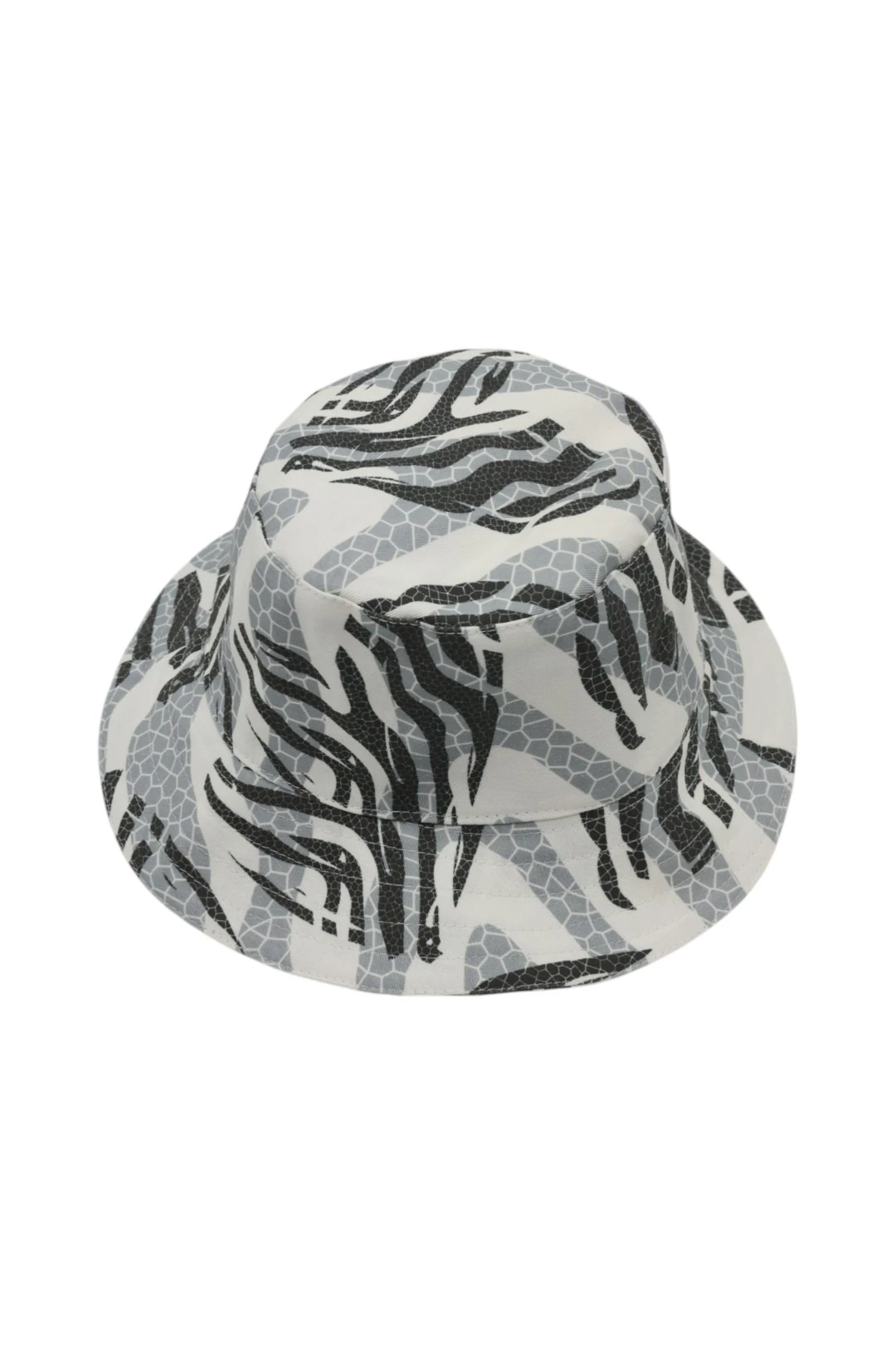 Купить панаму Фест с узкими полями, с полной запечаткой "Scales"