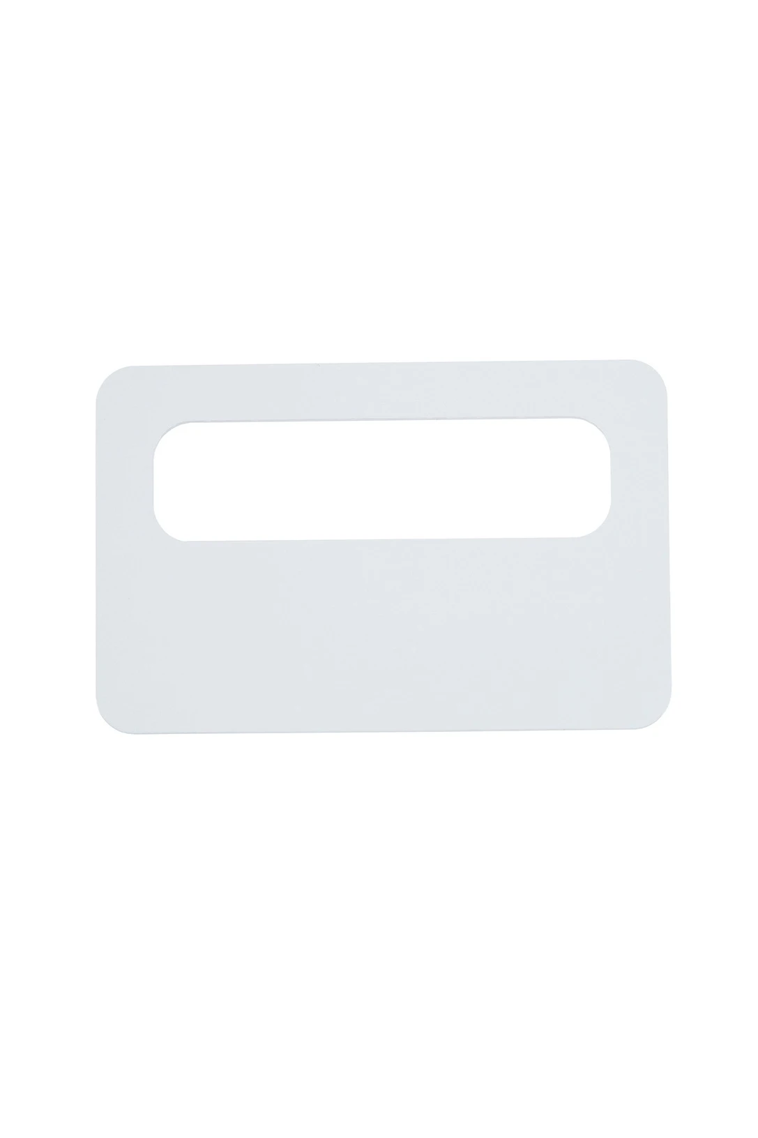 Бейдж с окном глянцевый односторонний 73х47 мм 0,55 мм, белый#1