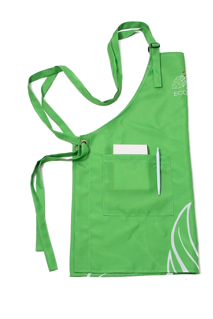 Фартук Хилтон из габардина, с полной запечаткой "Eco nails#4